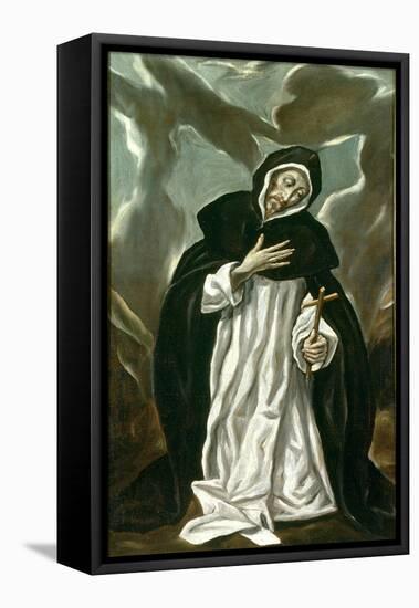 St.Dominic of Guzman-El Greco-Framed Stretched Canvas