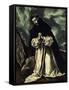 St.Dominic Praying-El Greco-Framed Stretched Canvas