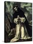 St.Dominic Praying-El Greco-Stretched Canvas