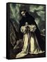 St.Dominic Praying-El Greco-Framed Stretched Canvas