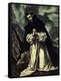 St.Dominic Praying-El Greco-Framed Stretched Canvas