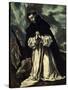 St.Dominic Praying-El Greco-Stretched Canvas