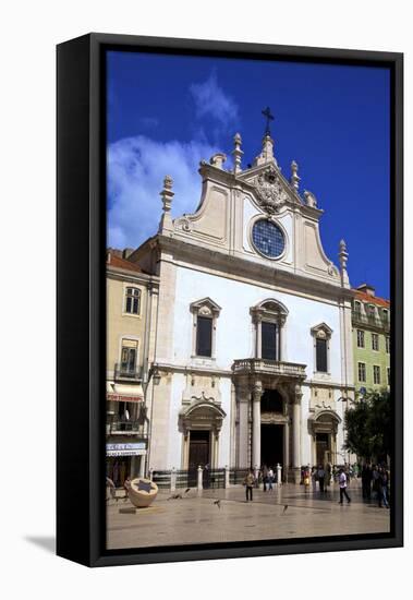 St. Dominic's Church, Lisbon, Portugal, South West Europe-Neil Farrin-Framed Stretched Canvas