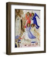 St. Dominic with Four Musical Angels, from a Gradual from San Marco E Cenacoli-Fra Angelico-Framed Giclee Print