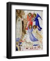 St. Dominic with Four Musical Angels, from a Gradual from San Marco E Cenacoli-Fra Angelico-Framed Giclee Print