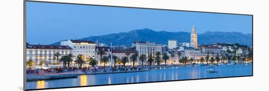 St. Domnius Cathedral Bell Tower and Stari Grad Illuminated, Split, Central Dalmatia, Croatia-Doug Pearson-Mounted Photographic Print