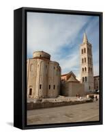 St. Donatus' Church and Bell Tower, Zadar, Croatia-Lisa S. Engelbrecht-Framed Stretched Canvas
