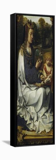 St Dorothy, Detail from Left Panel of Malvagna Triptych, Right-Hand Side, 1511-1515-Jan Gossaert-Framed Stretched Canvas