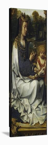 St Dorothy, Detail from Left Panel of Malvagna Triptych, Right-Hand Side, 1511-1515-Jan Gossaert-Stretched Canvas