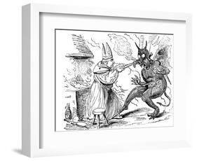 St Dunstan and the Devil, 1826-null-Framed Giclee Print