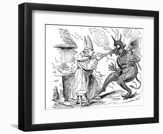 St Dunstan and the Devil, 1826-null-Framed Premium Giclee Print