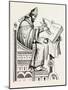 St. Dunstan from a Saxon Missal-null-Mounted Giclee Print