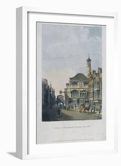 St Dunstan in the West, London, 1812-null-Framed Giclee Print