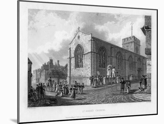 St Ebbe's Church, Oxford, 1835-John Le Keux-Mounted Giclee Print
