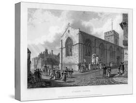St Ebbe's Church, Oxford, 1835-John Le Keux-Stretched Canvas
