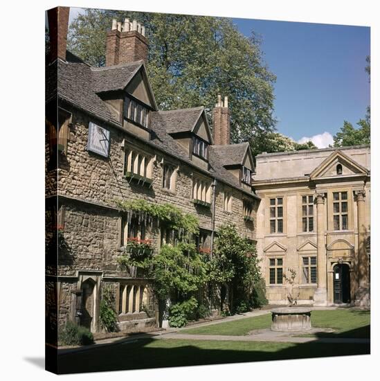 St Edmund Hall in Oxford, 13th Century-CM Dixon-Stretched Canvas