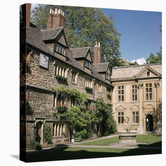 St Edmund Hall in Oxford, 13th Century-CM Dixon-Stretched Canvas