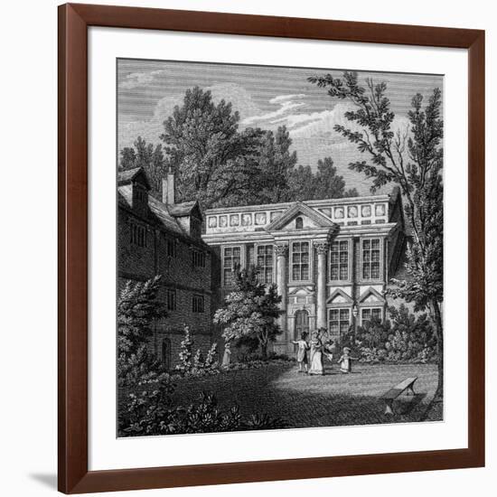 St Edmund Hall, Oxford-J and HS Storer-Framed Art Print