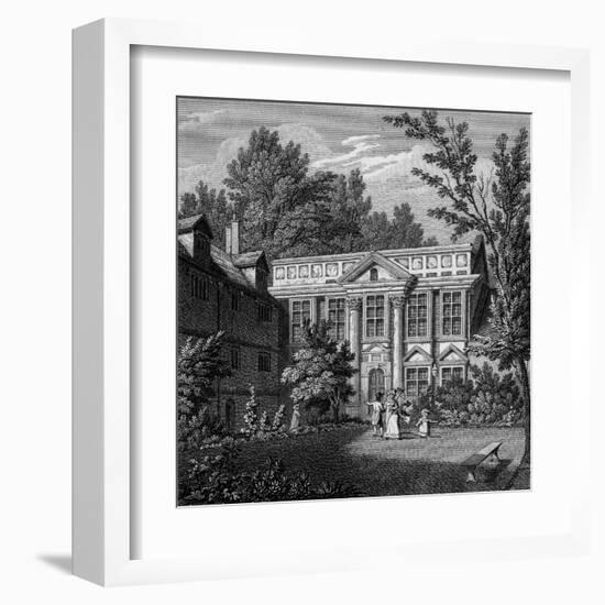 St Edmund Hall, Oxford-J and HS Storer-Framed Art Print