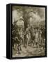 St. Edmund Slain by the Danes, 870 Ad-Henry Payne-Framed Stretched Canvas