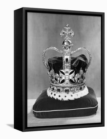 St. Edward's Crown, or the Crown of England-null-Framed Stretched Canvas