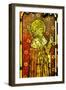 St Edward the Confessor, Detail of the Rood Screen, St Catherine's Church, Ludham, Norfolk, Uk-null-Framed Giclee Print