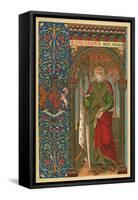St Edward the Confessor-English School-Framed Stretched Canvas
