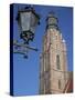 St. Elisabeth Church and Lamp, Old Town, Wroclaw, Silesia, Poland, Europe-Frank Fell-Stretched Canvas