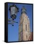 St. Elisabeth Church and Lamp, Old Town, Wroclaw, Silesia, Poland, Europe-Frank Fell-Framed Stretched Canvas