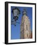 St. Elisabeth Church and Lamp, Old Town, Wroclaw, Silesia, Poland, Europe-Frank Fell-Framed Photographic Print