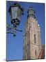 St. Elisabeth Church and Lamp, Old Town, Wroclaw, Silesia, Poland, Europe-Frank Fell-Mounted Photographic Print