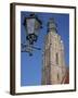 St. Elisabeth Church and Lamp, Old Town, Wroclaw, Silesia, Poland, Europe-Frank Fell-Framed Photographic Print