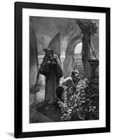 St Elisabeth Flagellated-Alphonse Mucha-Framed Art Print