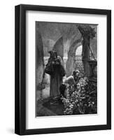 St Elisabeth Flagellated-Alphonse Mucha-Framed Art Print