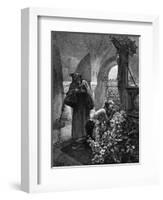 St Elisabeth Flagellated-Alphonse Mucha-Framed Art Print