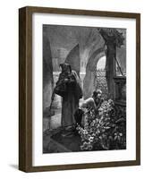 St Elisabeth Flagellated-Alphonse Mucha-Framed Art Print