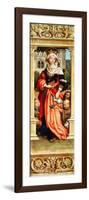 St. Elizabeth of Hungary (1207-31) Right Hand Panel from the Triptych of St. Sebastian, 1516-Hans Holbein the Elder-Framed Giclee Print