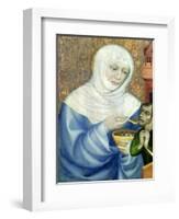 St. Elizabeth of Hungary (1207-31)-Theodoricus of Prague-Framed Giclee Print