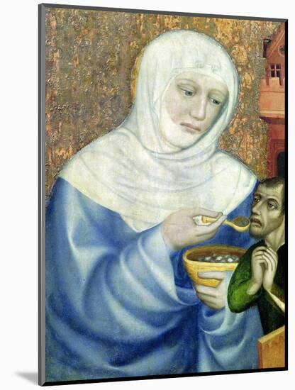 St. Elizabeth of Hungary (1207-31)-Theodoricus of Prague-Mounted Giclee Print