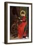 St Elizabeth of Hungary Spinning Wool for the Poor, 1901-Marianne Stokes-Framed Giclee Print