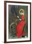 St. Elizabeth of Hungary Spinning Wool for the Poor, C. 1895-Marianne Stokes-Framed Giclee Print