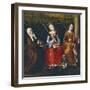 St Elizabeth of Hungary, St Catherine of Alexandria and St Rosalie of Padua, 1470-1500-null-Framed Giclee Print