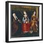 St Elizabeth of Hungary, St Catherine of Alexandria and St Rosalie of Padua, 1470-1500-null-Framed Giclee Print