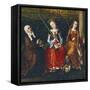 St Elizabeth of Hungary, St Catherine of Alexandria and St Rosalie of Padua, 1470-1500-null-Framed Stretched Canvas