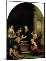 St. Elizabeth of Hungary Tending the Sick and Leprous, circa 1671-74-Bartolome Esteban Murillo-Mounted Premium Giclee Print