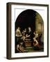 St. Elizabeth of Hungary Tending the Sick and Leprous, circa 1671-74-Bartolome Esteban Murillo-Framed Giclee Print