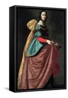 St. Elizabeth of Portugal 1640-Francisco de Zurbarán-Framed Stretched Canvas