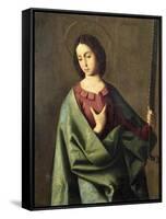 St. Euphemia-Francisco de Zurbarán-Framed Stretched Canvas