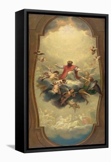 St. Eusebius Carried to Heaven, C.1757-Anton Raphael Mengs-Framed Stretched Canvas