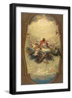 St. Eusebius Carried to Heaven, C.1757-Anton Raphael Mengs-Framed Giclee Print